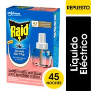 Insecticida Raid Líquido Eléctrico Repuesto Floral 45 Noches 32.9 ml