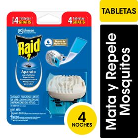 Insecticida Raid Aparato Tabletas Mosquitos y Zancudos