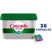 Detergente Lavavajilla Cascade Platinum 36 un.