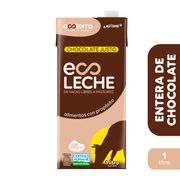 Leche Ecoterra Semidescremada Chocolate Vacas Libre Pastoreo 1 L