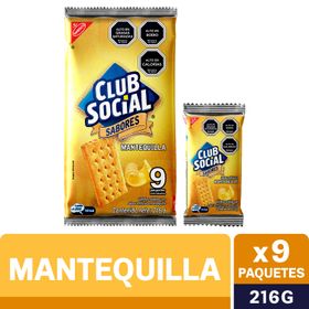 Galletas Saladas Club Social Mantequilla 216 g
