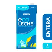 Leche Ecoterra Entera Vacas Libre Pastoreo 1 L