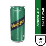 Ginger Ale Schweppes Sin Azúcar 310 ml