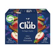 Té Club Negro Manzana Canela 20 Bolsitas