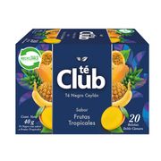 Té Club Negro Frutos Tropicales 20 Bolsitas