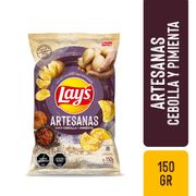 Papas Fritas Lay's Artesanas Cebolla Pimienta 150 g