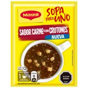 Sopa Para Uno Maggi Carne Con Crutones 12 g