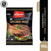 Hamburguesa La Preferida Carne Angus 100 g