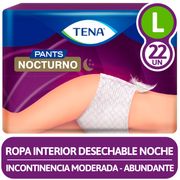 Ropa Interior Desechable Tena Pants Nocturno G 22 un.