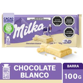 Chocolate blanco de leche 100 g