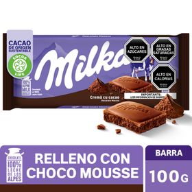 Chocolate de leche con crema de cacao 100 g