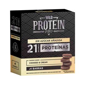 Barra Proteína Wild Protein Pro Cookies & Cream 4 un.