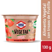 Yogurt Vegetal Soya Loncoleche Trozos Frutilla 130 g