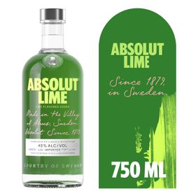 Vodka Absolut Lime 40° 750 cc