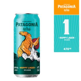 Cerveza Patagonia Hoppy Lager 4.8° 470 cc