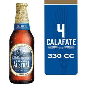 Pack 4 un. Cerveza Austral Calafate Ale 5.0° 330 cc