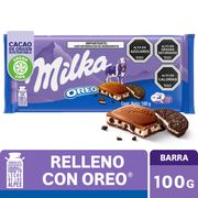 Chocolate de Leche Milka Relleno Con Oreo y Crema 100g