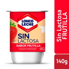 Yogurt sin Lactosa Sabor Frutilla 140 g