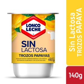 Yogurt sin Lactosa Sabor Papaya 140 g