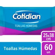 Toallas Húmedas Cotidian 60 un.