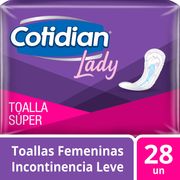 Toallas Higiénicas Cotidian Super Lady 28 un.