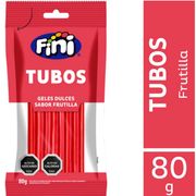 Tubos Fini Frutilla Dulce 80 g