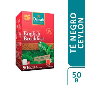 Té Negro Ceylon Dilmah English Breakfast 50 Bolsitas