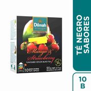 Té Negro Ceylon Dilmah Mango Frutilla 10 Bolsitas