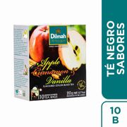 Té Negro Ceylon Dilmah Manzana Canela 10 Bolsitas