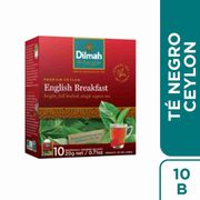 Té Negro Ceylon Dilmah English Breakfast 10 Bolsitas