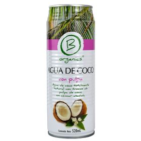 Agua de Coco Be Organics Con Pulpa 520 cc
