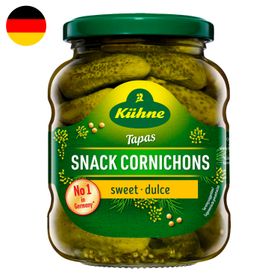 Pepinillos Kühne Snack Cornichons Dulces 190 g