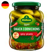 Pepinillos Kühne Snack Cornichons Picantes 190 g