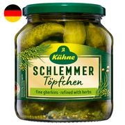 Pepinillos Kühne Schlemmertöpfchen Feine Gürkchen Clásico 300 g