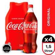 Pack 4 un. Bebida Coca-Cola Original 1.5 L