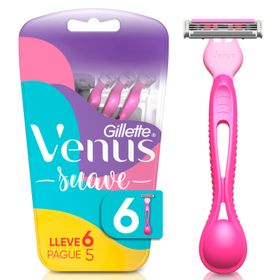 Afeitadoras Desechables Venus Suave 6 un.