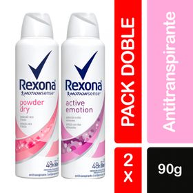Desodorante Spray Rexona Powder Dry 90 g 2 un.