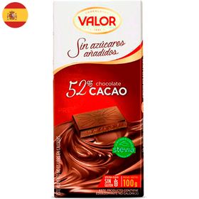 Chocolate sin azúcar 52% cacao 100 g