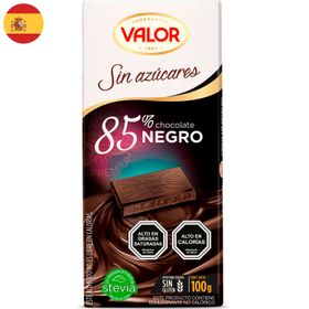 Chocolate sin azúcar 85% cacao 100 g