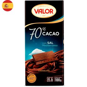 Chocolate amargo sal mediterránea 70% cacao 100 g