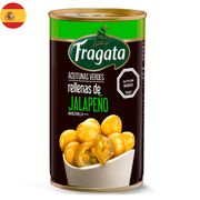 Aceitunas Verdes Fragata Rellenas de Jalapeño 150 g drenado