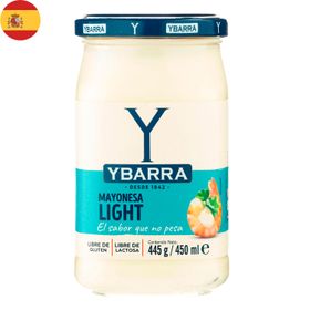 Mayonesa Ybarra Light Sin Gluten y Sin Lactosa 445 g