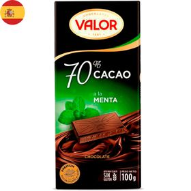 Chocolate amargo con menta 70% cacao 100 g