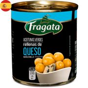 Aceitunas Verdes Fragata Rellenas de Queso 85 g drenado