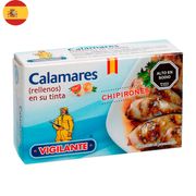 Calamares Rellenos En Su Tinta Vigilante 72 g drenado 111 g neto