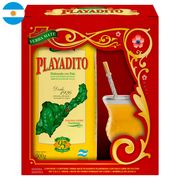 Kit Yerba Mate Playadito Con Bombilla 500 g