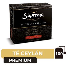 Té Ceylán Supremo Premium 200 g 100 un.