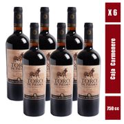 Caja 6 un. Vino Toro de Piedra Gran Reserva Carmenere Botella 750 cc