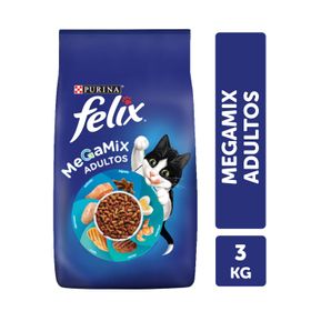 Alimento Gato Adulto Felix Megamix 3 kg