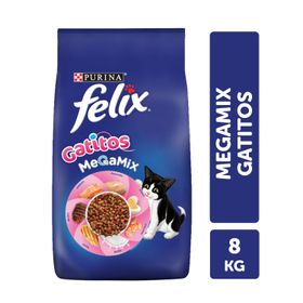 Alimento Gatito Felix Megamix 8 kg